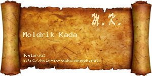 Moldrik Kada névjegykártya